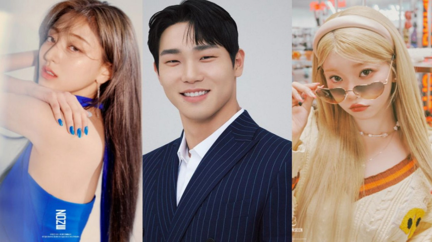 Jihyo, Yun Sungbin, Tsuki: JYP Entertainment, Yun Sungbin's Instagram, Mystic Story Entertainment