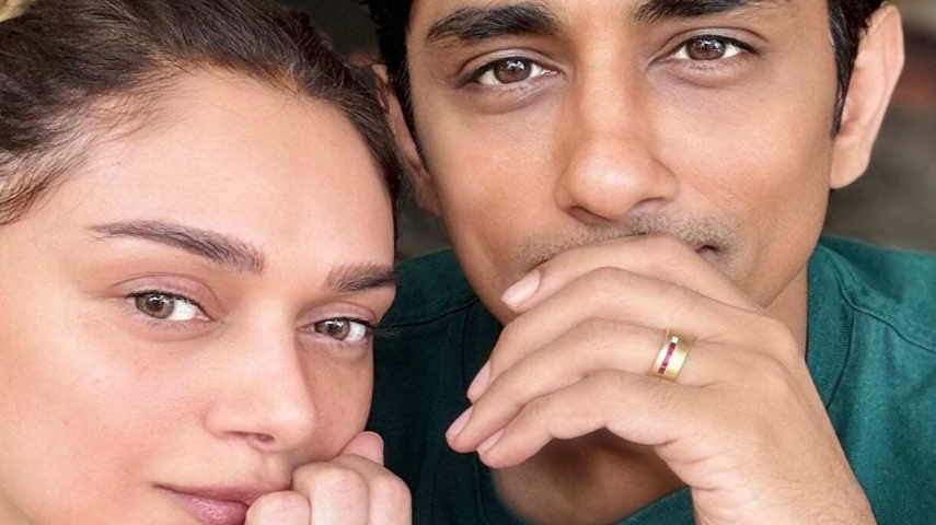 It's Official: Aditi Rao Hydari and Siddharth are engaged; SEE PHOTO