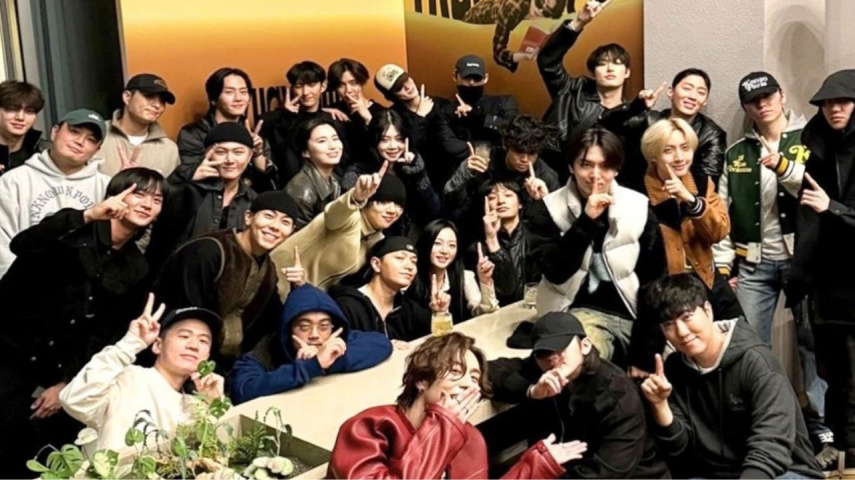 K-stars at GOT7's Yugyeom's Trust Me listening party; Image Courtesy: Yugyeom's Instagram