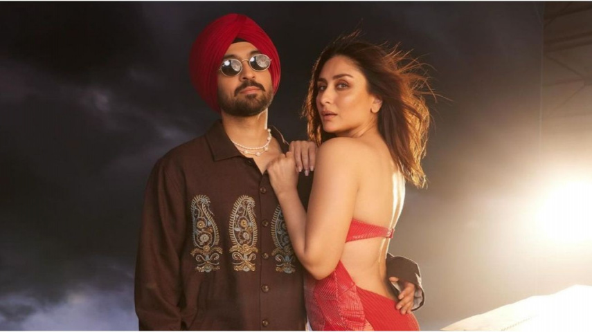 Diljit Dosanjh-Kareena Kapoor Khan set screens on fire with BTS still from Crew's Naina song; fans cannot handle this hotness
