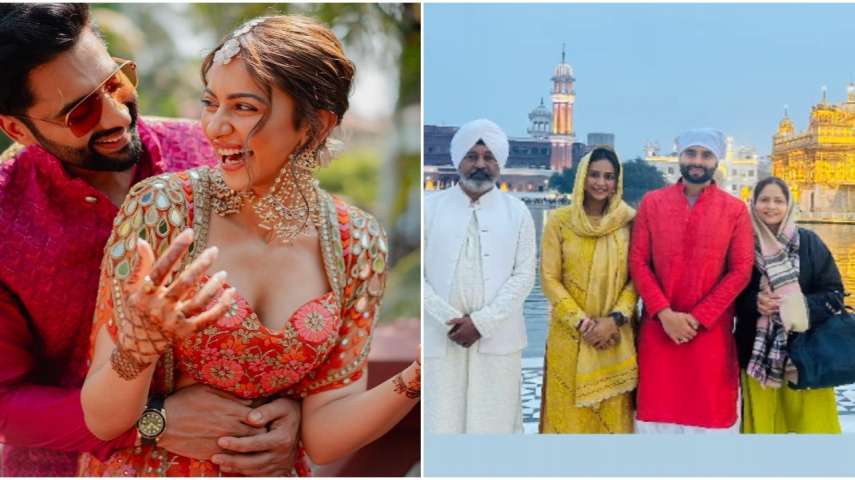 PICS: Rakul Preet Singh-Jackky Bhagnani seek blessings at Amritsar's Golden Temple post wedding; family joins