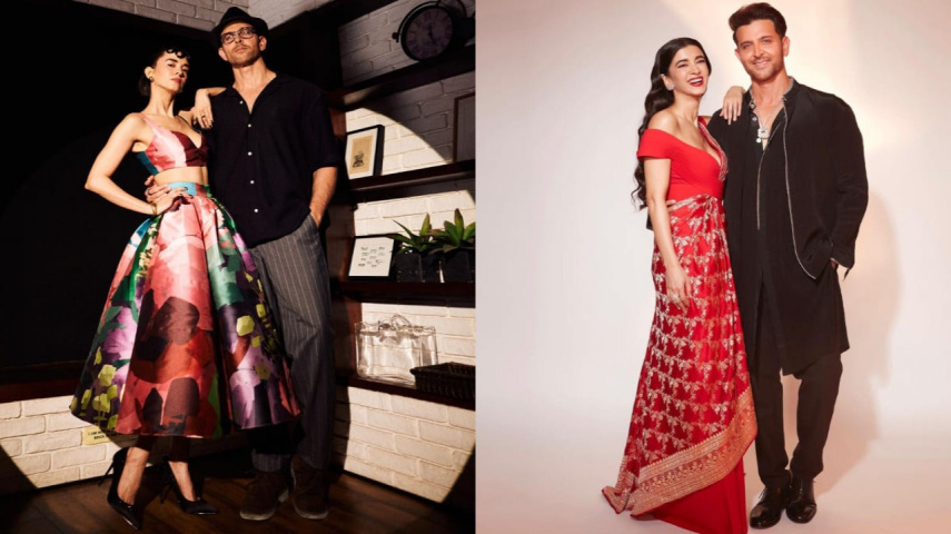 Hrithik Rosha and Saba Azad serving couple fashion goals  