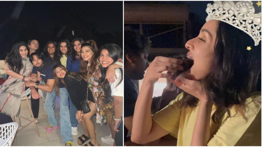 PICS: Shraddha Kapoor celebrates brother Priyank Sharma's birthday with her squad; indulges in chocolate cake