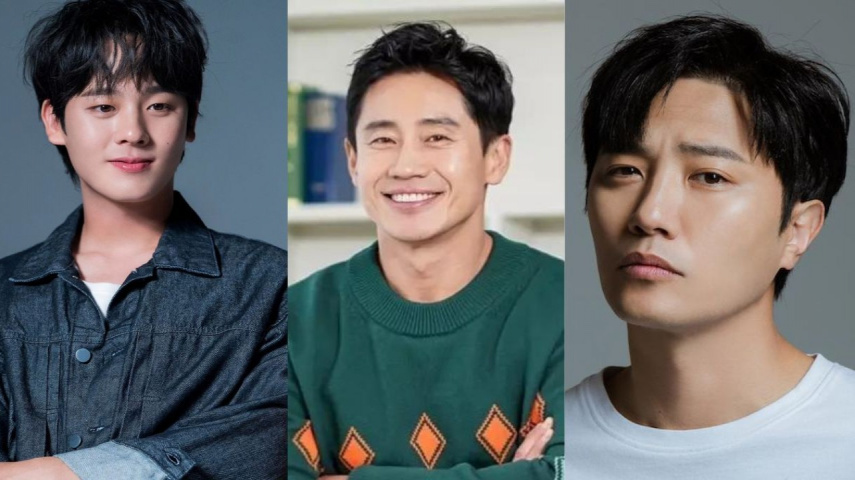 Lee Jung Ha, Shin Ha Kyun and Jin Goo; Image Credit: Namoo Actors, Hodoo, Varo Entertainment