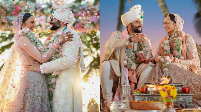 Rakul Preet Singh, Jackky Bhagnani, pastel, tarun tahuliani, bride, wedding, style, fashion