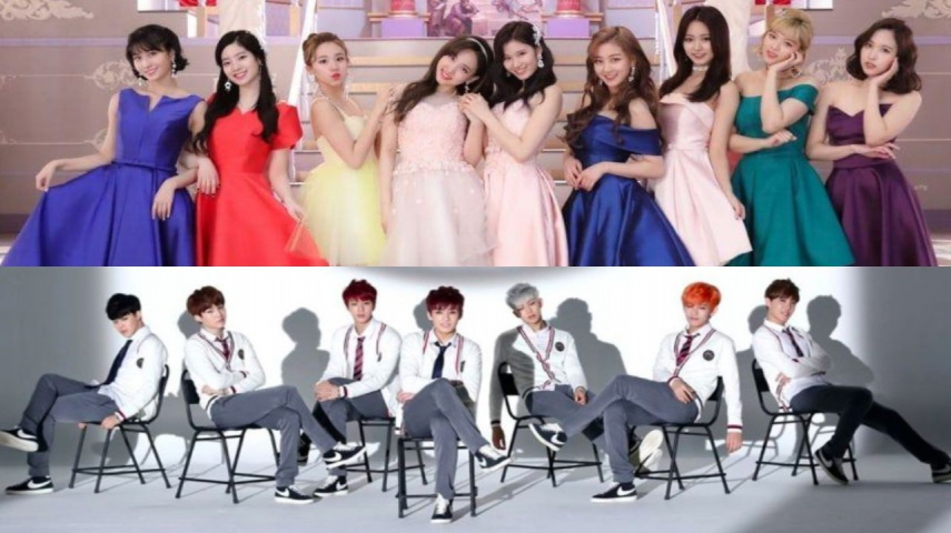 BTS and TWICE; Image Courtesy: BIGHIT MUSIC, JYP Entertainment 