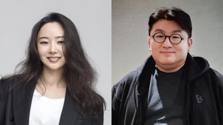 ADOR's CEO Min Hee Jin, Bang Si Hyuk; Report: HYBE, Bang Si Hyuk's Instagram