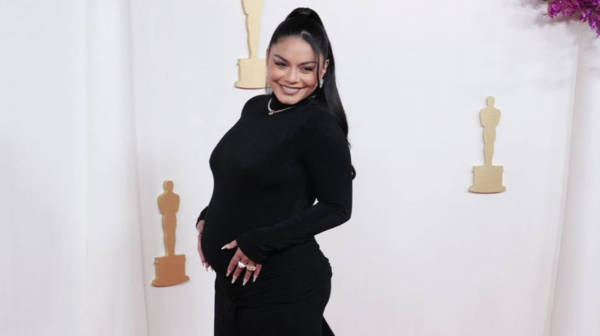 Vanessa Hudgens Reveals Pregnancy, Shows Off Baby Bump At Oscars Red Carpet