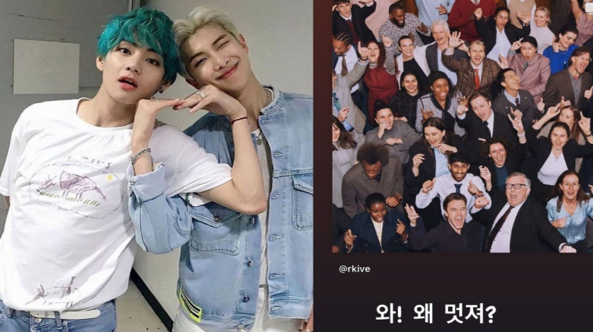 BTS’ V shows unique support for RM’s second album Right Place