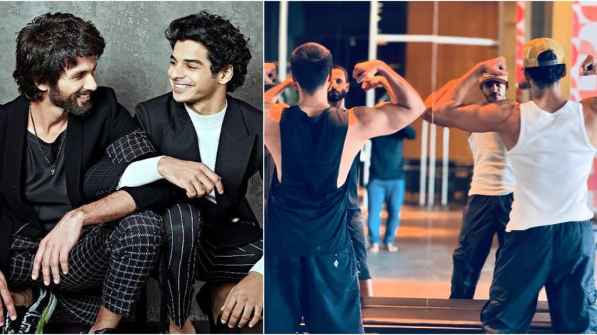Shahid Kapoor and Ishaan Khatter are ‘brothers in arms’ as they flex biceps in new PICS; fans gush over duo
