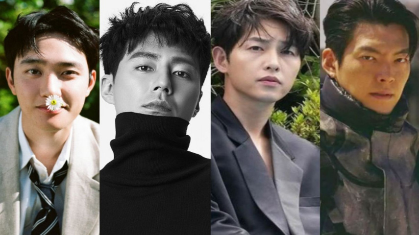 D.O., Jo In Sung, Song Joong Ki, Kim Woo Bin: SM Entertainment, IOK Company, Song Joong Ki's Instagram, Netflix