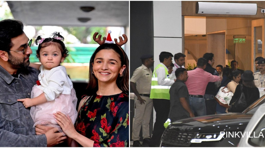 WATCH: Ranbir Kapoor holds daughter Raha close while Alia Bhatt walks alongside them at Mumbai Airport
