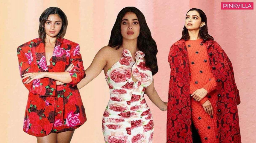 Deepika Padukone, Alia Bhatt, Karisma Kapoor, Janhvi Kapoor, Suhana Khan, Katrina Kaif, Rose Day, floral, valentine's week, Style, Fashion