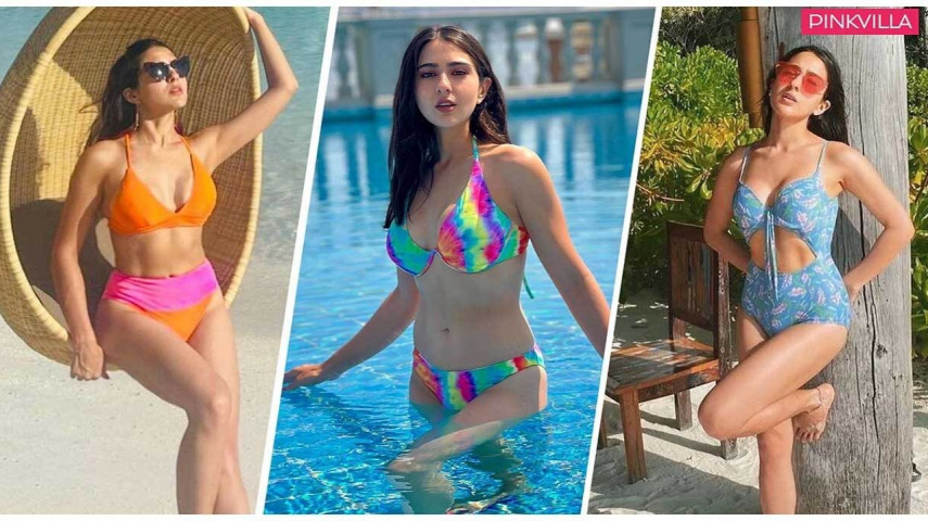 sara ali khan in quirky swimsuits