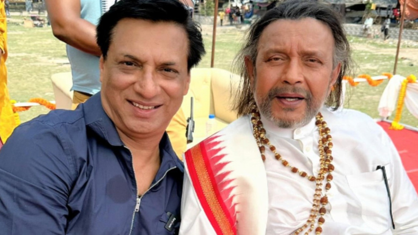 Mithun Chakraborty looks healthy as Madhur Bhandarkar visits him on Shastri sets; WATCH