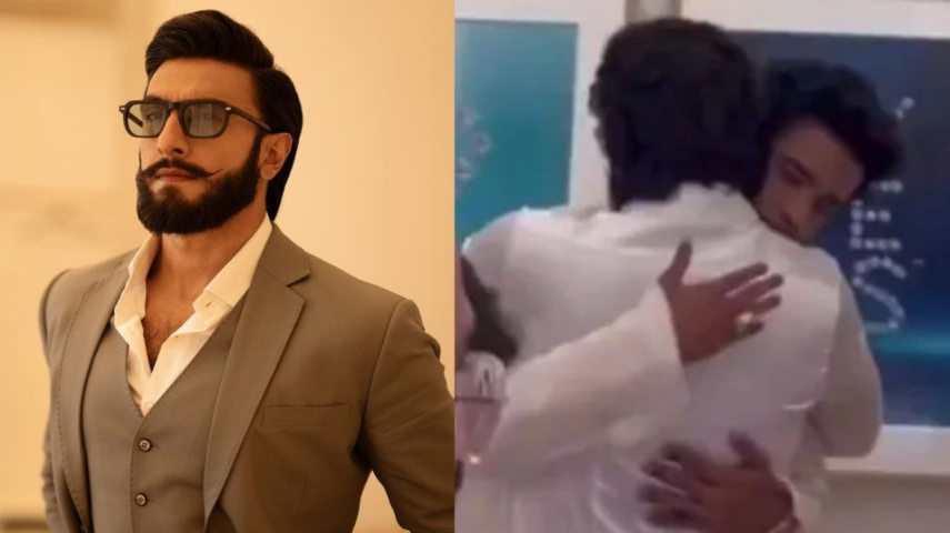 WATCH: Ranveer Singh hugs and kisses Irrfan Khan’s son Babil Khan; video goes viral (Instagram/Ranveer Singh, X/@KhadeejahRS)