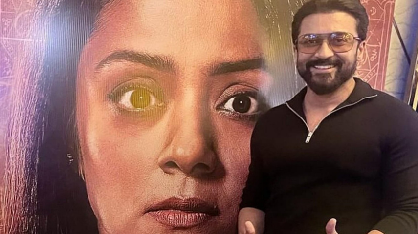 Suriya watches wife Jyotika's Hindi film Shaitaan