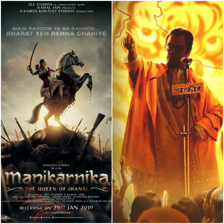Manikarnika &amp; Thackeray Box Office Occupancy: Kangana Ranaut &amp; Nawazuddin Siddiqui&#039;s films get a normal start