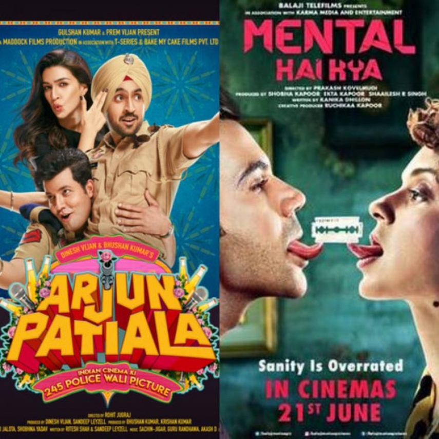 While Arjun Patiala stars Kriti Sanon and Diljit Dosanjh, Judgementall Hai Kya stars Kangana Ranaut and Rajkummar Rao in lead roles. 
