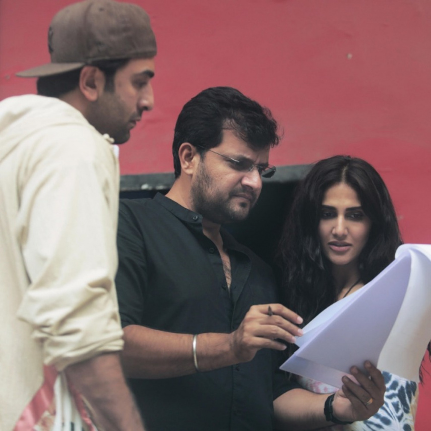 EXCLUSIVE PIC: Ranbir Kapoor, Vaani Kapoor look engrossed while rehearsing for a scene with Shamshera director