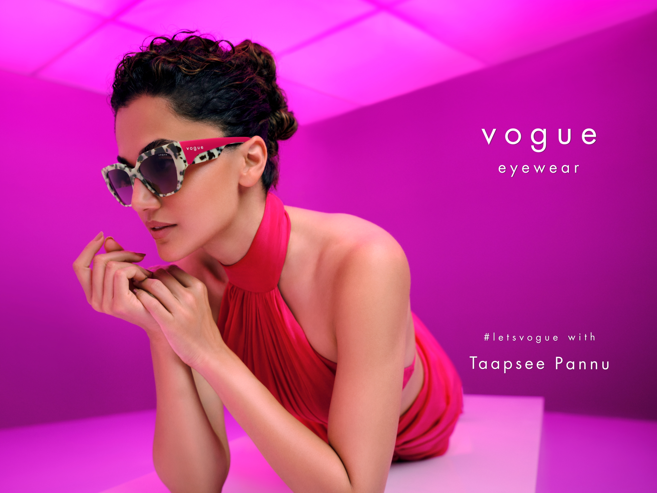 Taapsee Pannu is the embodiment of chic and Vogue Eyewear's 50th-anniversary campaign